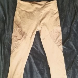 Mesh cutout leggings.